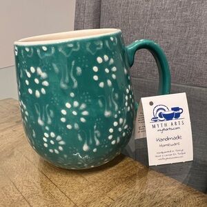 Myth arts Teal Handmade Ceramic Mug